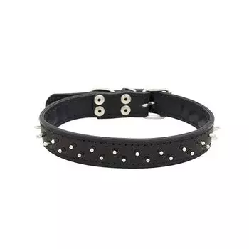 Ошейник для собак ZOOEXPRESS Ёж 2сл 26мм 50см черный