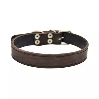 Ошейник для собак ZOOEXPRESS Строченый 2сл 26мм 50см коричневый