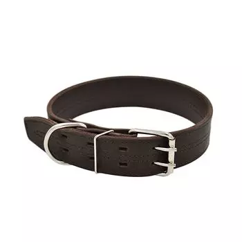 Ошейник для собак ZOOEXPRESS Строченый 2сл 50мм 70см коричневый