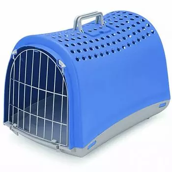 Переноска для животных IMAC LINUS 50х32х34,5см синяя