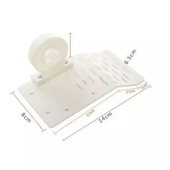 Плотик для черепах МЕЙДЖИНГ АКВАРИУМ пластиковый на присоске, 14х8см