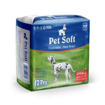 Пояса PET SOFT Male Diaper одноразовые впитывающие для кобелей размер S, 12шт