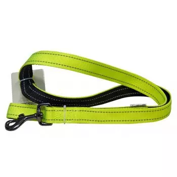 Поводок для собак Great&amp;Small со светоотражающей отстрочкой 20х1200мм сигнальный