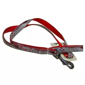 Поводок для собак Great&amp;Small светоотражающий 20х1200мм нейлон красный