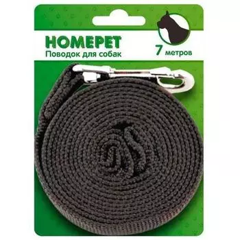 Поводок для собак HOMEPET нейлоновый 7м с карабином 25мм