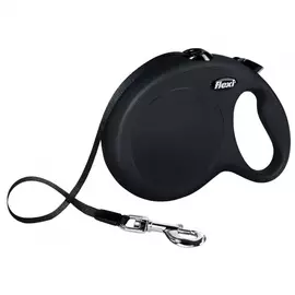 Рулетка для собак Flexi New Classic L (до 50кг) лента 5м черная