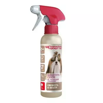 Шампунь Mr.Bruno VIP сухой с экстрактом риса 200мл