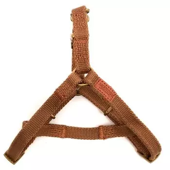 Шлейка для собак Great&amp;Small Canvas 10мм (обхват 25-40см) коричневая
