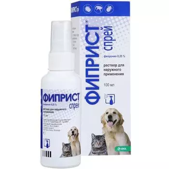 Спрей KRKA Фиприст от блох, клещей, вшей и власоедов 100мл