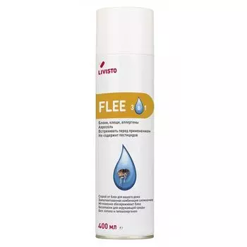 Спрей LIVISTO Flee для помещений от блох и клещей 400мл