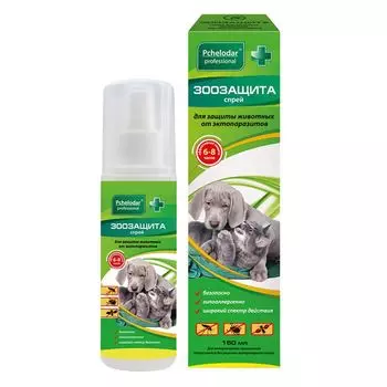 Спрей ПЧЕЛОДАР ЗооЗащита для животных от комаров, мошек и клещей 150мл