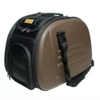 Сумка-переноска для собак и кошек Ibiyaya до 6кг 30х46х32см коричневая