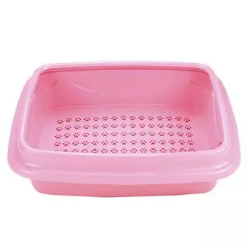 Туалет для кошек ДОГМАН Триплекс с сеткой и бортом малый 41х31х13см