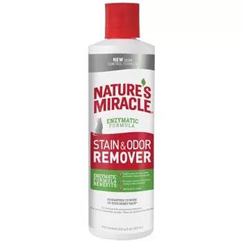 Уничтожитель пятен и запахов 8 IN 1 NATURES MIRACLE JFC S&amp;O Remover для кошек универсальный 473мл