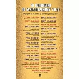 26 положений по бухгалтерскому учету