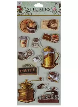 3D наклейки Кофе, 2510-7