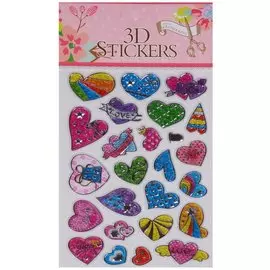 3D наклейки Сердца,GGG-001