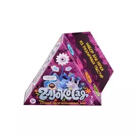 Абстрактный конструктор "Глюкосад". Набор для лепки из различных текстур. Средний розовый набор