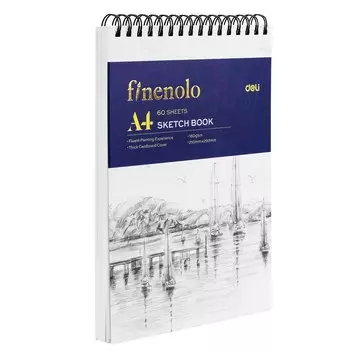 Альбом для графики А4 40л "Finenolo" 160гр/м2, спираль по короткой стороне