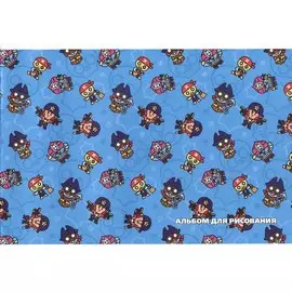 Альбом для рисования Premiere Publishing, Brawl Stars, А4, 12 листов, на скрепке, в ассортименте