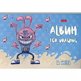 Альбом для рисования Hatber, Freaky friends, А4, 12 листов, в ассортименте