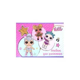 Альбом для рисования LOL, А4, 20 листов, на склейке, в ассортименте