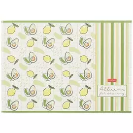 Альбом для рисования 24л А4 "Фруктис" скрепка, ассорти