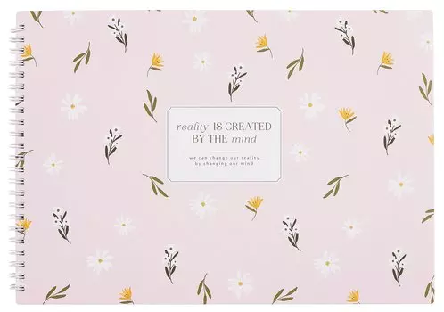 Альбом для рисования 40л А4 "April", розовый, карт.обл., спираль, ламинация, микротекстурирование