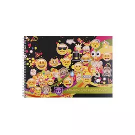 Альбом для рисования "Смайлы", А4, 40 листов, на спирали