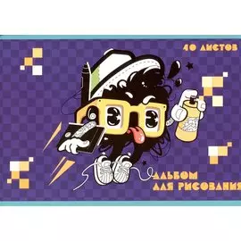 Альбом для рисования Listoff, Gamer, А4, 40 листов, на скрепке