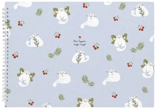 Альбом для рисования Be Smart, "Mur-Mur. Крылышки", А4, 40 листов, на гребне