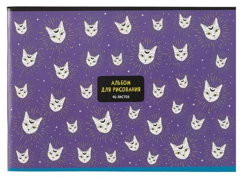 Альбом для рисования BG, "Веселый арт", А4, 40 листов, в ассортименте