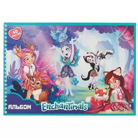 Альбом для рисования Enchantimals, А4, 40 листов