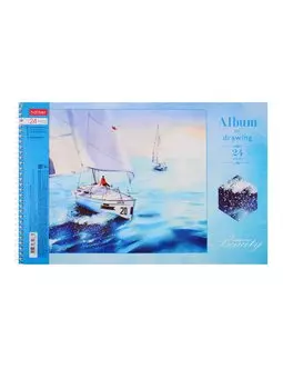 Альбом для рисования Hatber, "Красота вокруг нас", А4, 24 листа, на спирали, в ассортименте