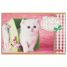 Альбом для рисования Hatber, Sweet pets, А5, 12 листов, на скрепке, в ассортименте