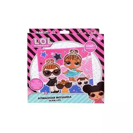 Алмазная мозаика LOL Glam life (20x20) (стилус, тарелочка, мольберт) (LA0002)