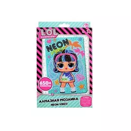 Алмазная мозаика LOL Neon Vibes (10х15) (стилус, тарелочка, мольберт) (LA0010)