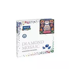 Алмазная мозаика MAZARI Сказочный кот 3 30х30см частичная выкладка, стразы разного размера