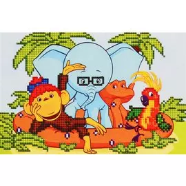 Алмазная мозаика ТМ Рыжий Кот 38 попугаев (Лицензия/ Союзмультфильм) 20х30см без подрамника, на картоне НД-1596