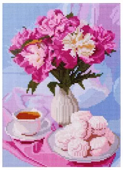 Алмазная мозаика на подрамнике "Нежное доброе утро", 30 х 40 см