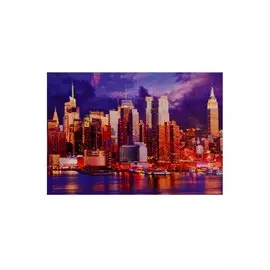 Алмазная мозаика Ночной мегаполис, 30*40 см.