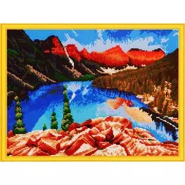 Алмазная мозаика на подрамнике "Природа Канады", 40 х 50 см