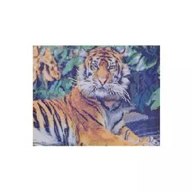 Алмазная мозаика "Грозный тигр", 40 х 50 см