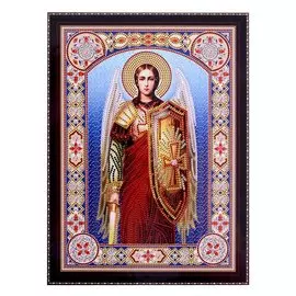 Алмазная мозаика "Икона Архангела Михаила №2", 30х40