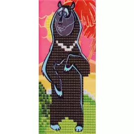 Алмазная мозаика "Маугли", 10 х 15 см