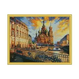Алмазная мозаика Санкт-Петербур, 40*50 см.