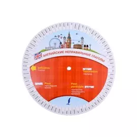 Английские неправильные глаголы. Диск-вертушка