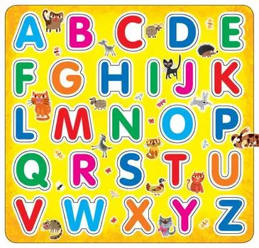 Английский алфавит на магнитах