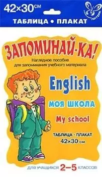 Английский.Моя школа.Для учащихся 2-5 классов. Наглядное пособие.