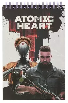 Atomic Heart. Творческий блокнот cо стикерами A5. Атомное противостояние